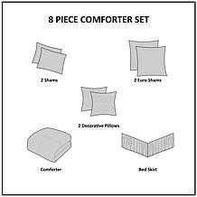 Madison Park Camillia 8-Piece Cotton Comforter Set - King