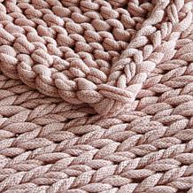 Madison Park Chunky Double Knit Handmade Throw 50"W x 60"L