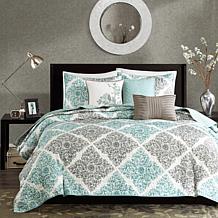 Madison Park Claire 6pc Coverlet Set King/Cal King/Aqua