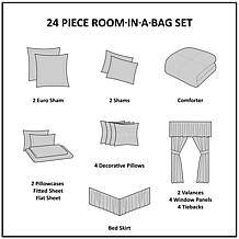 Madison Park Essentials - Brystol 24 Piece Room in a Bag - Cal King
