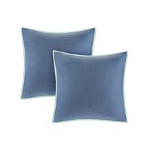 Madison Park Isla 8-Piece Reversible Comforter Set, Blue - Queen