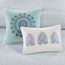 Madison Park Isla 8-Piece Reversible Comforter Set, Blue - Cal King