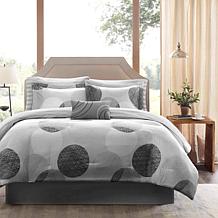 Madison Park Knowles 9pc Bedding Set - Full/Gray