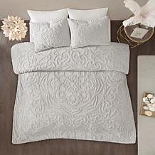 Madison Park Laetitia Tufted Chenille Medallion Comforter Set- K/Cal K