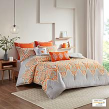 Madison Park Nisha Orange Comforter Set - King/Cal King