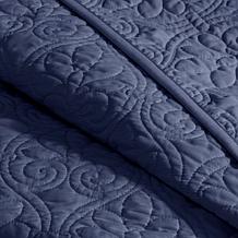 Madison Park Quebec King Quilted Bedspread Set - Navy