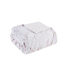 Madison Park Sachi Oversized Faux Fur Throw 60" x 70" - Blush