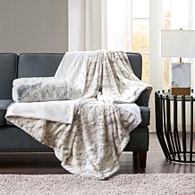 Madison Park Sachi Oversized Faux Fur Throw 60"x70" -  Natural