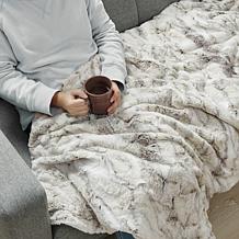 Madison Park Sachi Oversized Faux Fur Throw 60"x70" -  Natural