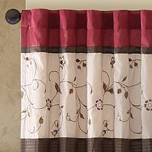Madison Park Serene Embroidered Valance - Red - 50"x18"