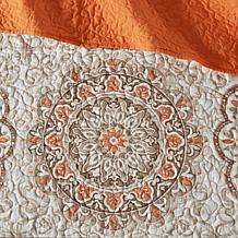 Madison Park Tangiers 6-pc Reversible Coverlet Set- Orange, Full/Queen