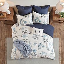 Madison Park Zennia 7-pc Seersucker Comforter Set w Blanket Full/Queen