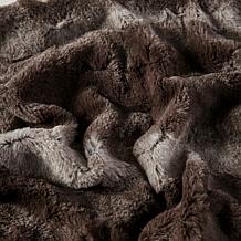 Madison Park Zuri Oversized Faux Fur Throw 60"x70" -  Brown