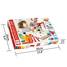 Marble Run Crazy Rollers Wood Building Racetrack, 50 Pieces