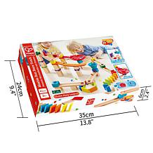 Marble Run DIY Wood Building 81 Piece Racetrack