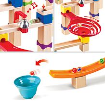 Marble Run Tricks n' Twists DIY Wood Building 129 Piece Racetrack