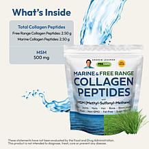 Marine and Free Range Collagen Peptides with MSM - 240 Servings