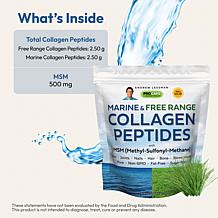 Marine and Free Range Collagen Peptides with MSM - 30 Servings