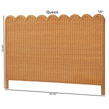 Maritza Standalone Rattan Headboard
