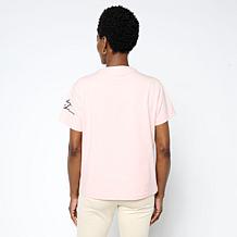 Mark & James by Badgley Mischka Embellished Printed T-Shirt