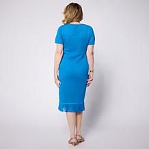 Mark + James by Badgley Mischka Short Sleeve Sweater Dress