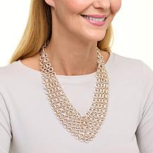 MarlaWynne 20-1/2" 2-Tone Chainmail Necklace