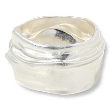 MarlaWynne Molten Metal Folded Hinged Bangle Bracelet