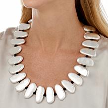 MarlaWynne Oval Bead Station Necklace