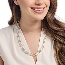 MarlaWynne Two-Tone Cable Chain 24" Necklace