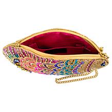 Mary Frances Rainbow Fish Hand-Beaded Crossbody Handbag