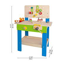 Master Kid's Wooden 35 Piece Workbench