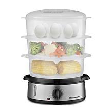 Maxi-Matic Elite Gourmet 9-Qt Stainless Steel 3-Tier Food Steamer