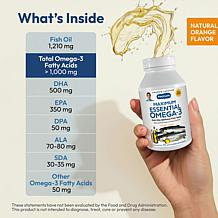 Maximum Essential Omega-3 Orange - 180 Capsules