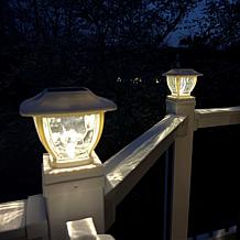 Maxsa Wave Style Post and Deck Railing Lights - 2-pack