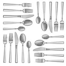 MegaChef Cravat 20 Piece Flatware Utensil Set, Stainless Steel Silv...