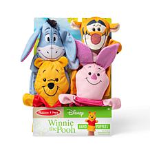 Melissa & Doug 4-Piece Winnie the Pooh Hand Puppet Set