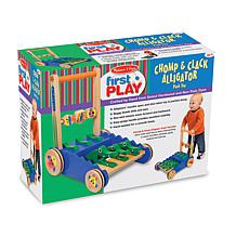 Melissa & Doug Chomp and Clack Alligator Push Toy