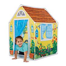Melissa & Doug Cozy Cottage Fabric Play Tent and Storage Tote
