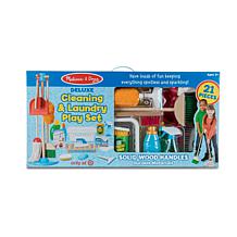 Melissa & Doug Deluxe Cleaning & Laundry Children’s 21-piece Play Set