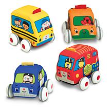 Melissa & Doug K's Kids Pull Back Vehicles 4-Piece Set