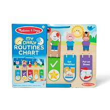 Melissa & Doug My Daily Routines Chart Wooden Flip Chart
