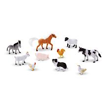 Melissa & Doug Safari Sidekicks - 10 Collectible Farm Animals