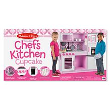 Melissa & Doug Wooden Chef’s Pretend Play Toy Kitchen – Pink/White