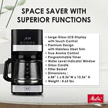 Melitta 10-Cup Drip Coffee Maker with Glass Carafe and Touch Contro...