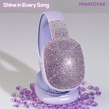 Memorex Faux Diamond-Encrusted Wireless Bluetooth Headphones