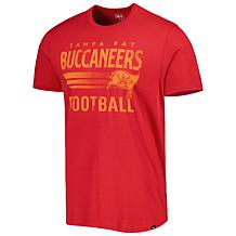 Men's '47 Red Tampa Bay Buccaneers Wordmark Rider Franklin T-Shirt