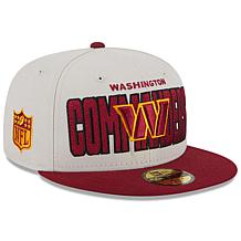 Men's New Era Stone/Burgundy Washington Commanders 2023 NFL Draft O...