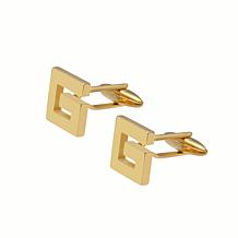 Men's Stainless Steel Greek Key Cufflinks