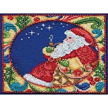 Mill Hill/Jim Shore Counted Cross Stitch Kit 5"X5" - Santa