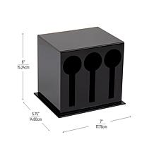 Mind Reader 3 Compartment Plastic Utensil Dispense